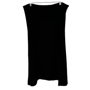Calvin Klein Womens Black A-Line skirt Size 14 career knee length